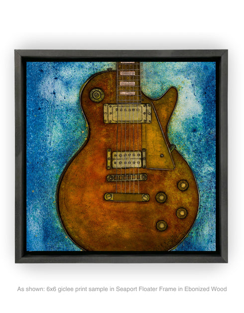 Gibson Les Paul Custom | Framed Giclee Print on Canvas